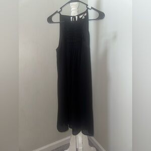 Ya Los Angeles | Black Silk Blend Halter Cutout Dress | Women’s Size L